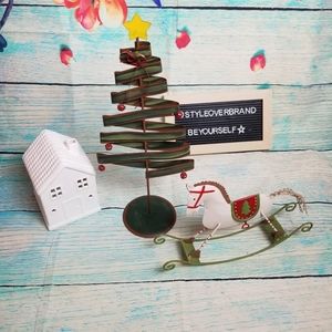 Christmas metal table top decor